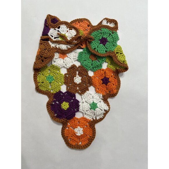 PARDOhats Carma Crochet Bandana in Brown Multi - Picture 3 of 4